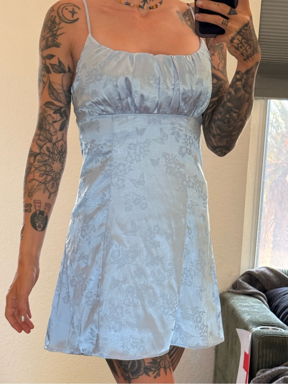 Pacsun Beverly and beck 90s butterfly floral babydoll dress